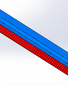 Footrail 1206 cpl f/pla.clip profil.nest hole BD-Col.2+Zn275